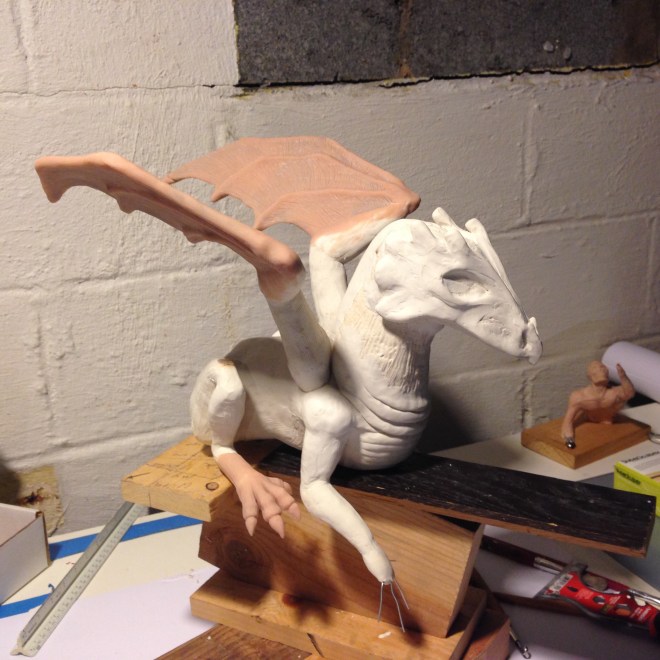 finished dragon wing sculpts