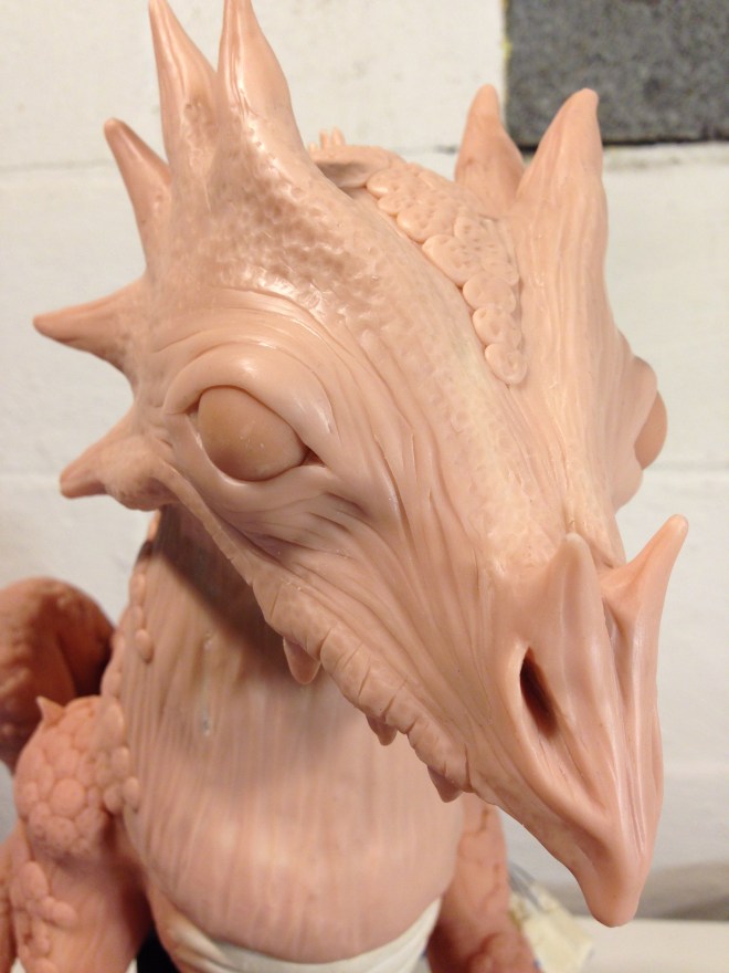 close up view of dragon's head