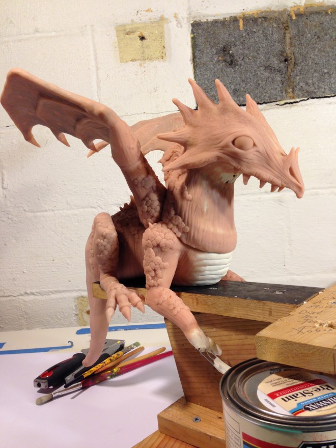 dragon's head sculpt nearly complete