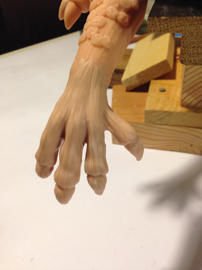 finished close up of dragon's claws