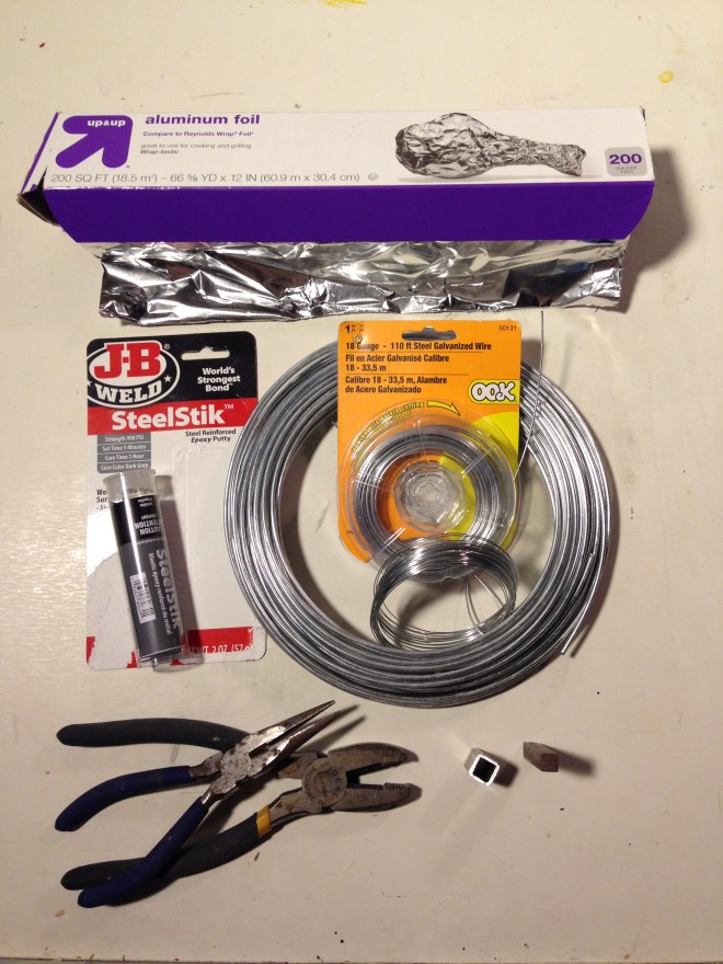 materials for the dragon puppet armature