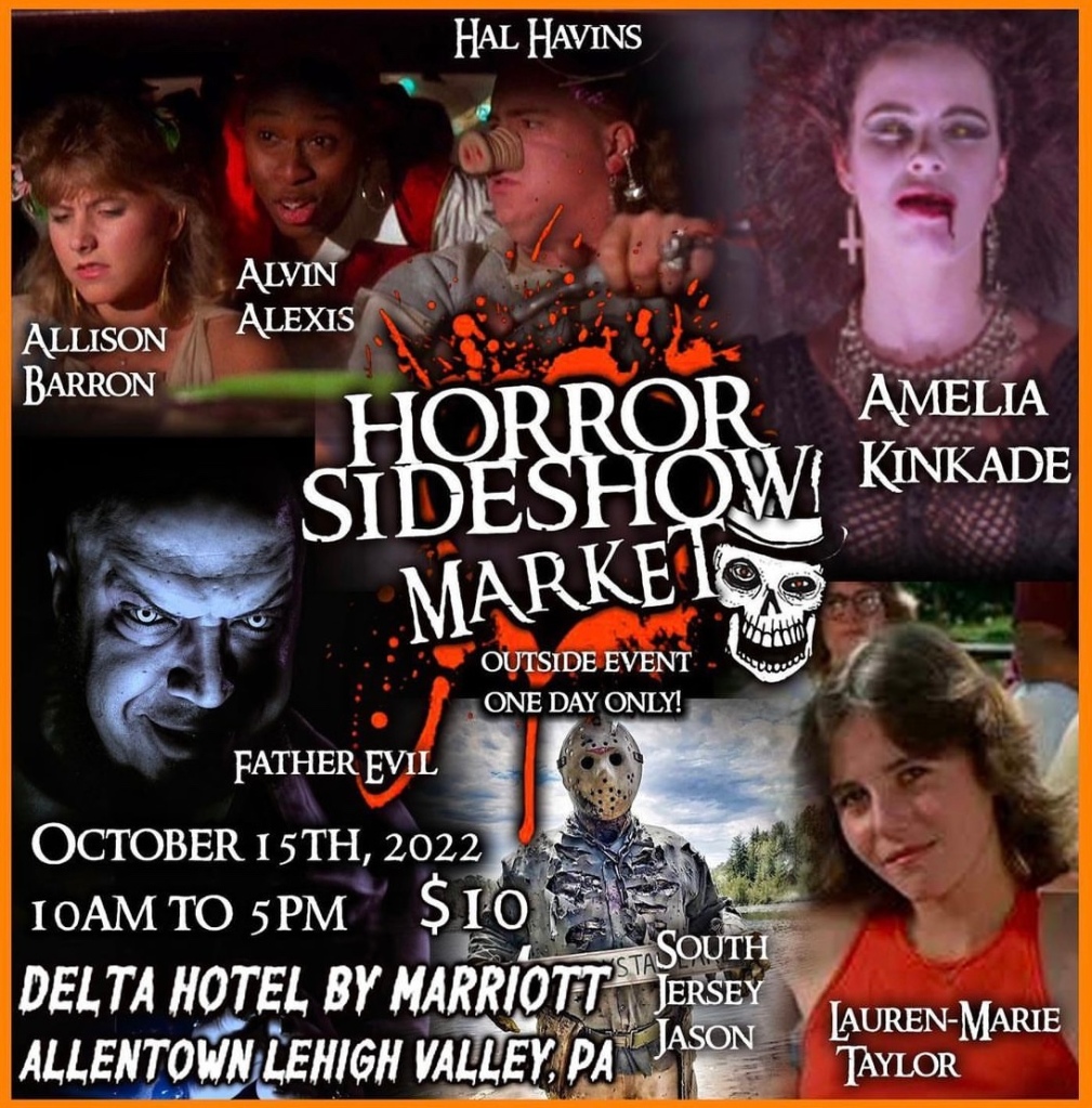 Horror Sideshow Market banner for October 15th, 2022 in Allentown PA