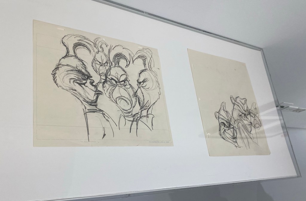 two grinch pencil sketches