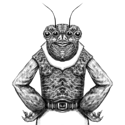 space bug guy illustration